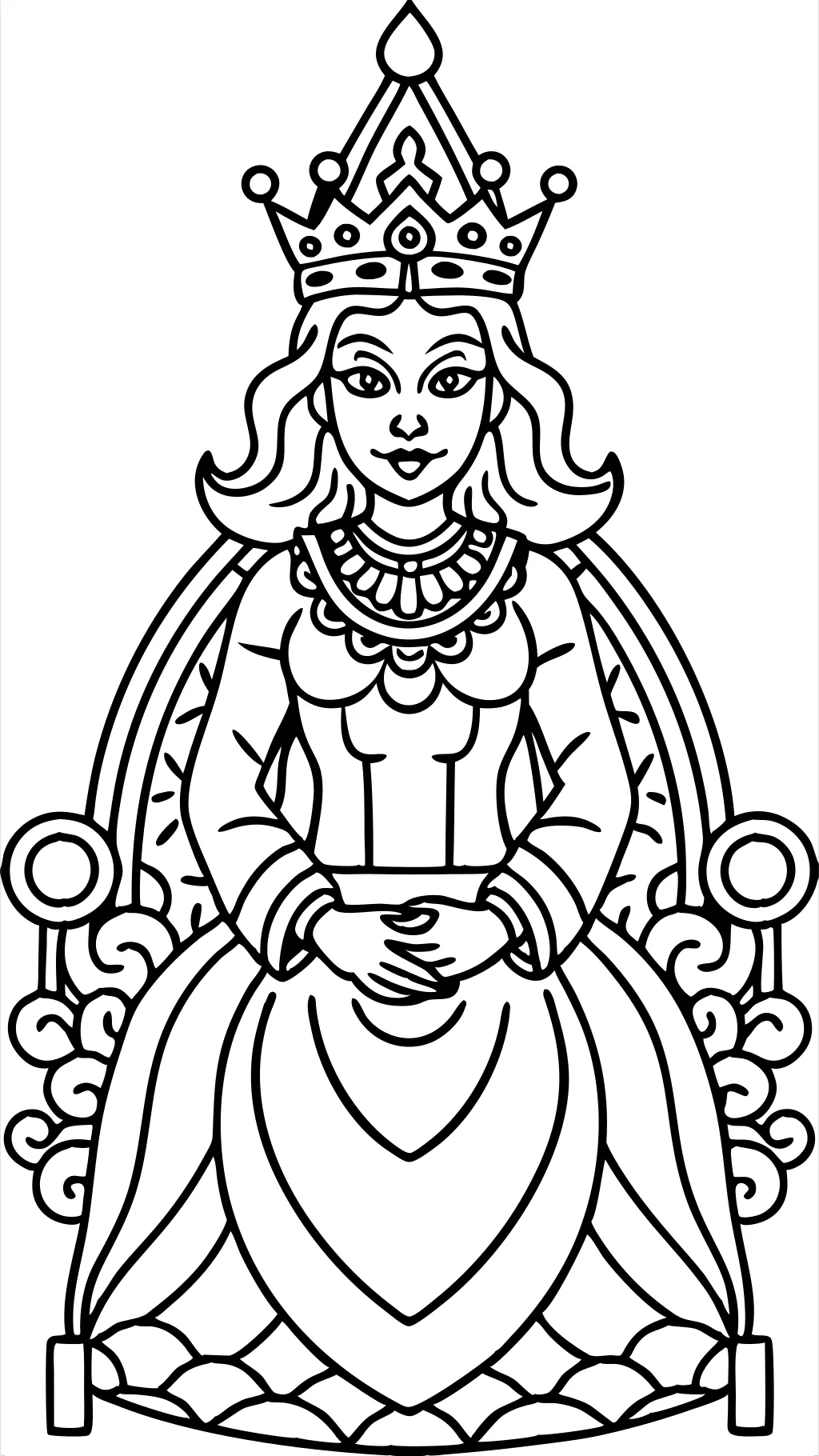 coloriage reine